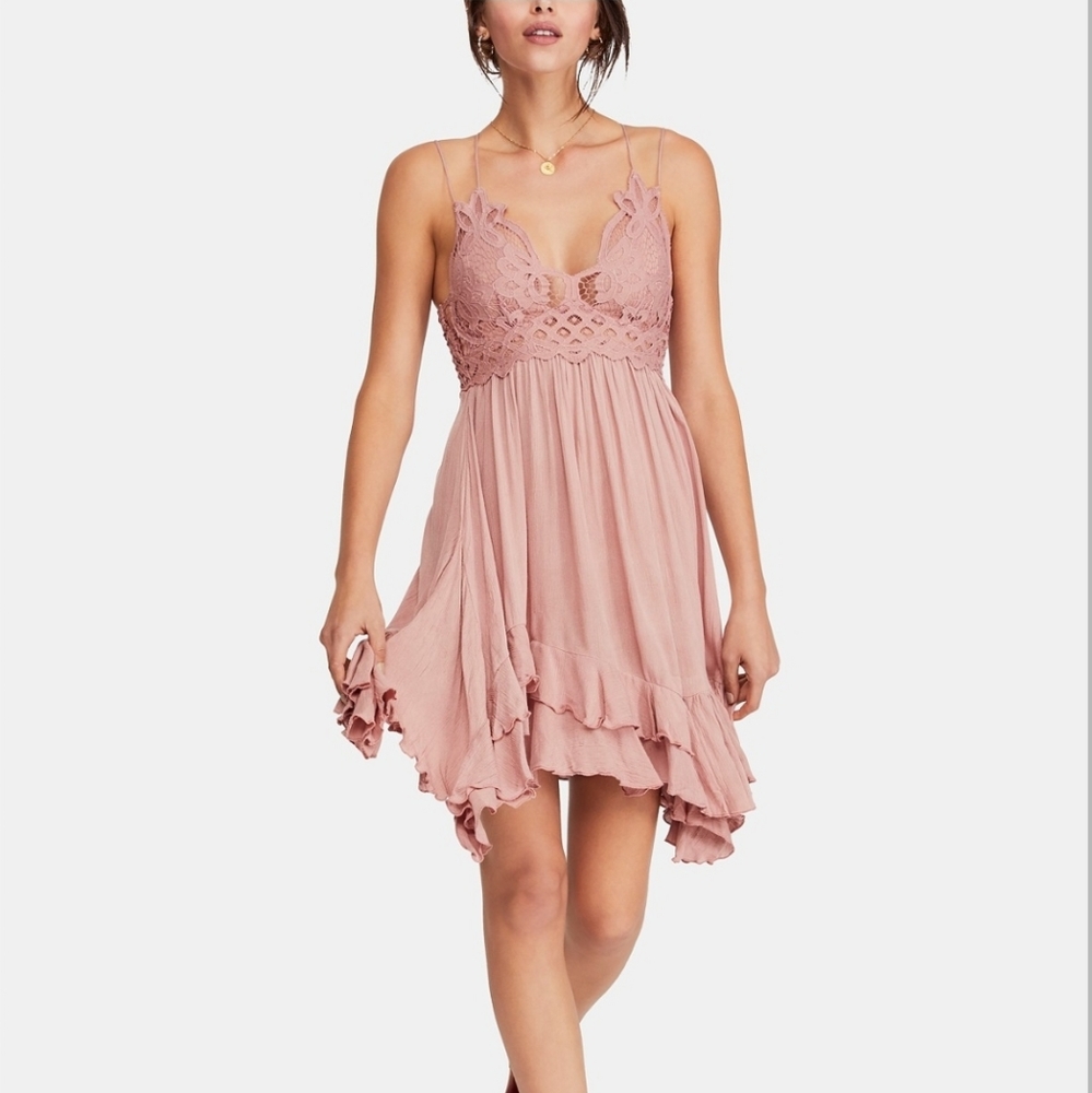 SOLD Free People Rose Lace Mini - Picture 2 of 6